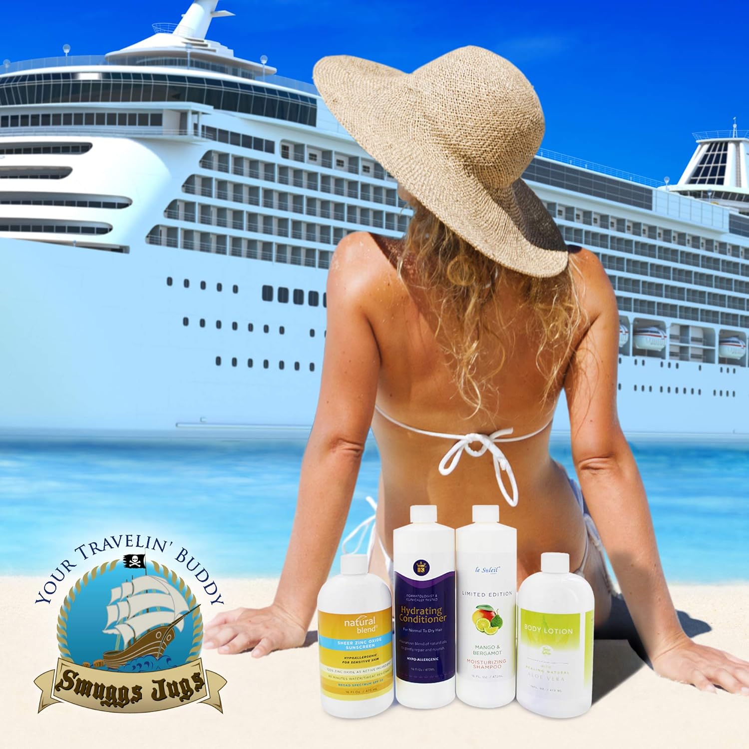 Amazon Com Smuggs Jugs Flasks Bottle Flask Kit 16 Oz Pack Of 4 Sports Outdoors