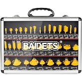 Router Bits 1/4 Inch Shank - BAIDETS 35Pcs 1/4" Router Bit Set for Professional and Beginners Carpenter Woodworking Projects