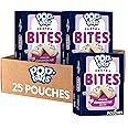 Pop-Tarts Baked Pastry Bites, Kids Snacks, School Lunch, Frosted Cinnamon Roll (5 Boxes, 25 Pouches)