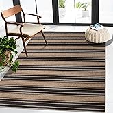 Striped Easy Jute Rug 3x5 Outdoor Rug Washable Rugs for Living Room Bedroom Non Slip Neutral Farmhouse Indoor Outdoor Carpet for Backyard Patio Office