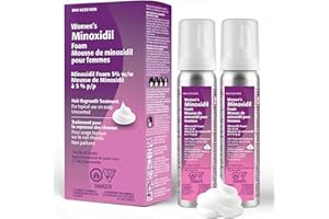 TARO Minoxidil 5% Foam Hair Regrowth Treatment for Women, 2x 60g Cans, 4-Month Supply, Unscented