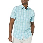 Amazon Essentials Men's Slim-Fit Short-Sleeve Poplin Shirt