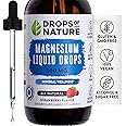 Magnesium Citrate Liquid Drops | 500mg, 2oz | Enhanced Absorption, 4x Effectiveness | Delicious Strawberry Flavor | Supports