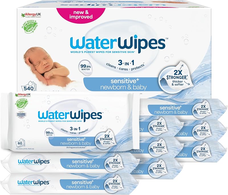 Sensitive+ Newborn & Baby Wipes, 9 Confezioni