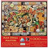 SunsOut Mah Jongg Masters 1000 Piece Adult Jigsaw Puzzle 70041 | 20" x 27" finished size; Art by Kate Ward Thacker; Asian, Abstract &amp; Collages theme