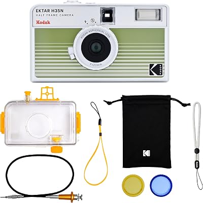 Kodak Ektar H35N Half Frame Film Camera 35mm Focus-Free Star Filter Kit