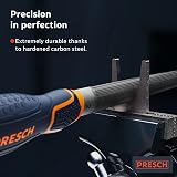 PRESCH File Half-Round 200mm Metal Wood Plastic H2 Cross Cut Soft Grip view 3