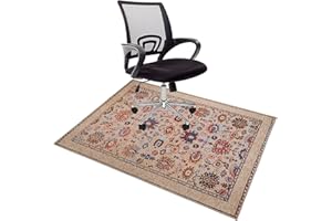 Anidaroel Office Chair Mat for Hardwood Floor, 36"X48" Chair Rugs Floor Protectors, Desk Chair Mat for Rolling Chair, Computer Chair Mat with Anti-Slip, Low Pile Carpet Mats for Home Office