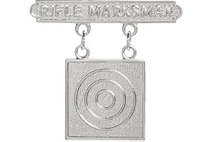 MARLOW WHITE USMC Rifle Marksman badge