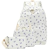 LEDAOU Backpack for Girls School Bag Kids Bookbag Teen Backpack Set Daypack with Lunch Bag and Pencil Case | Kids, Bookbag, Daypack, with Lunch Bag, and Pencil Case