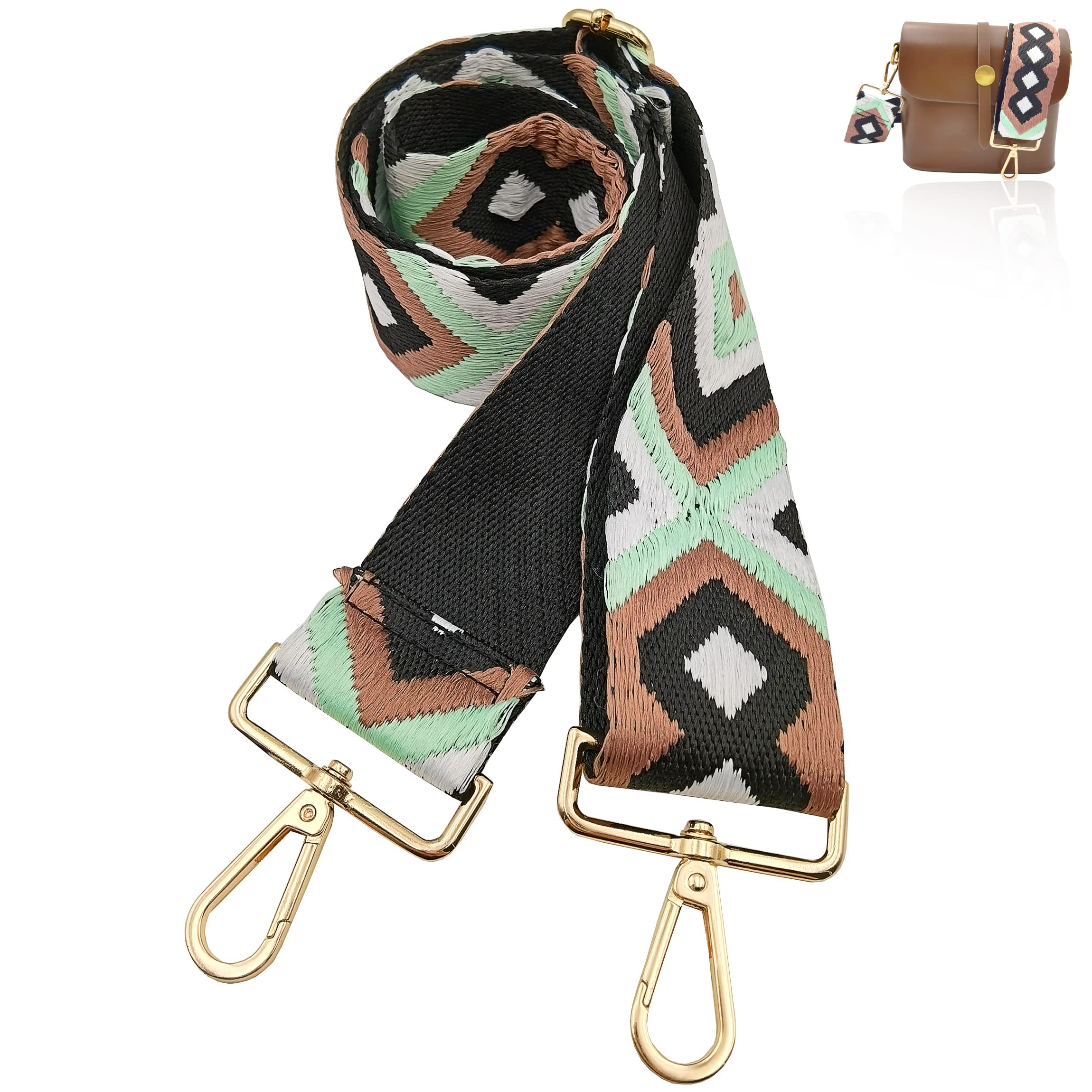 Adjustable Wide Shoulder Strap Replacement Belt Crossbody Canvas Bag Handbag