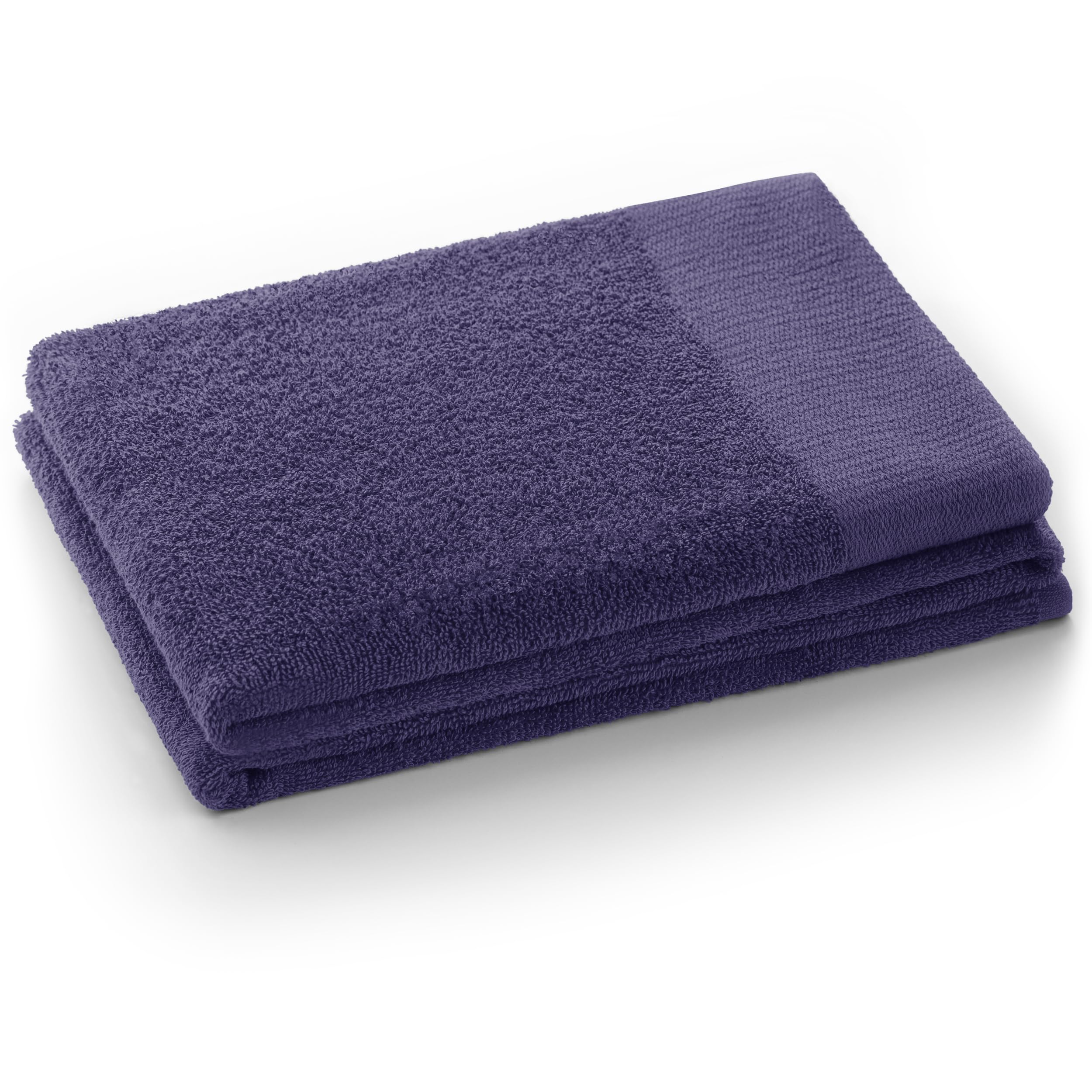 AmeliaHome 70x140 cm Bath Towel 100% Cotton Absorbent Violet Purple Amari