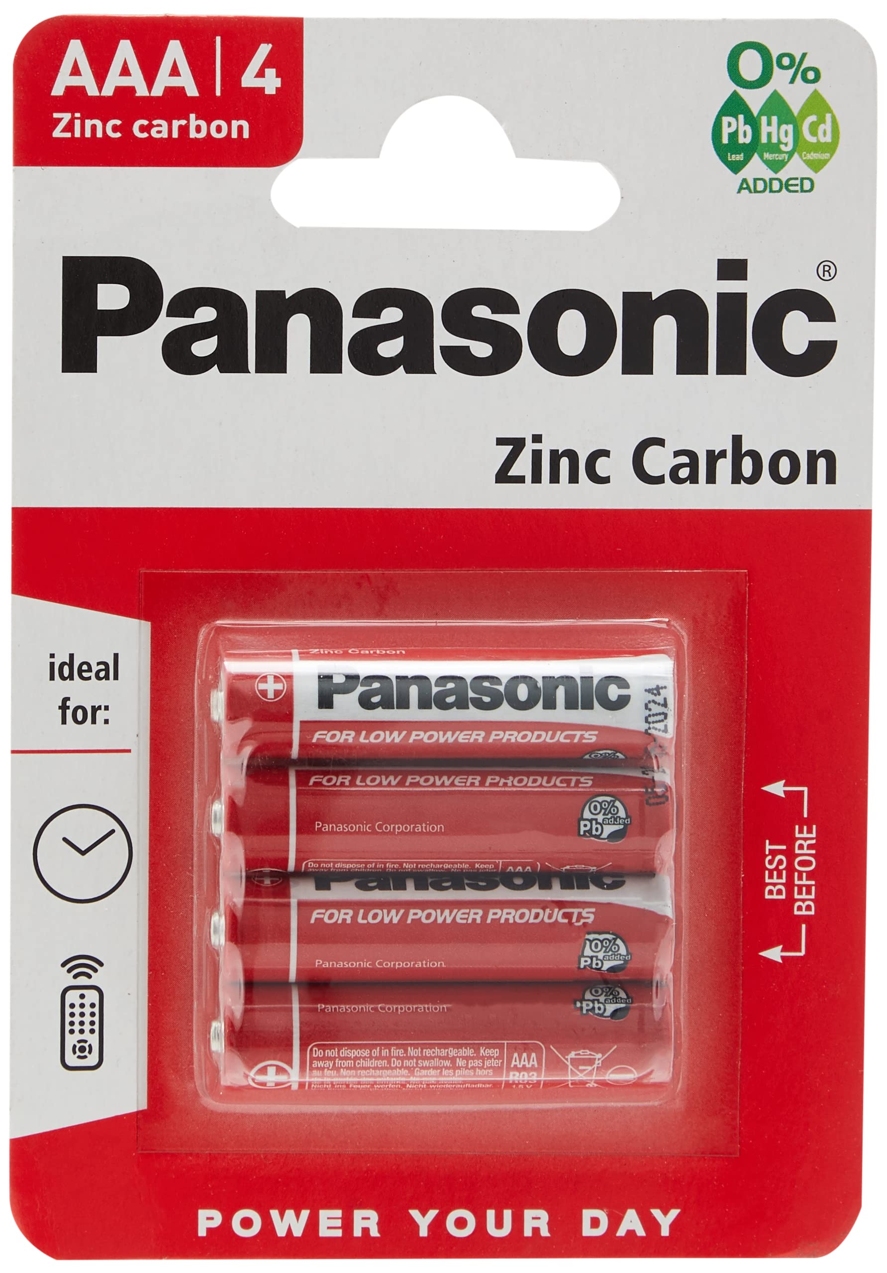 Panasonic 1010 Zinc R03R AAA Micro Special Power Battery