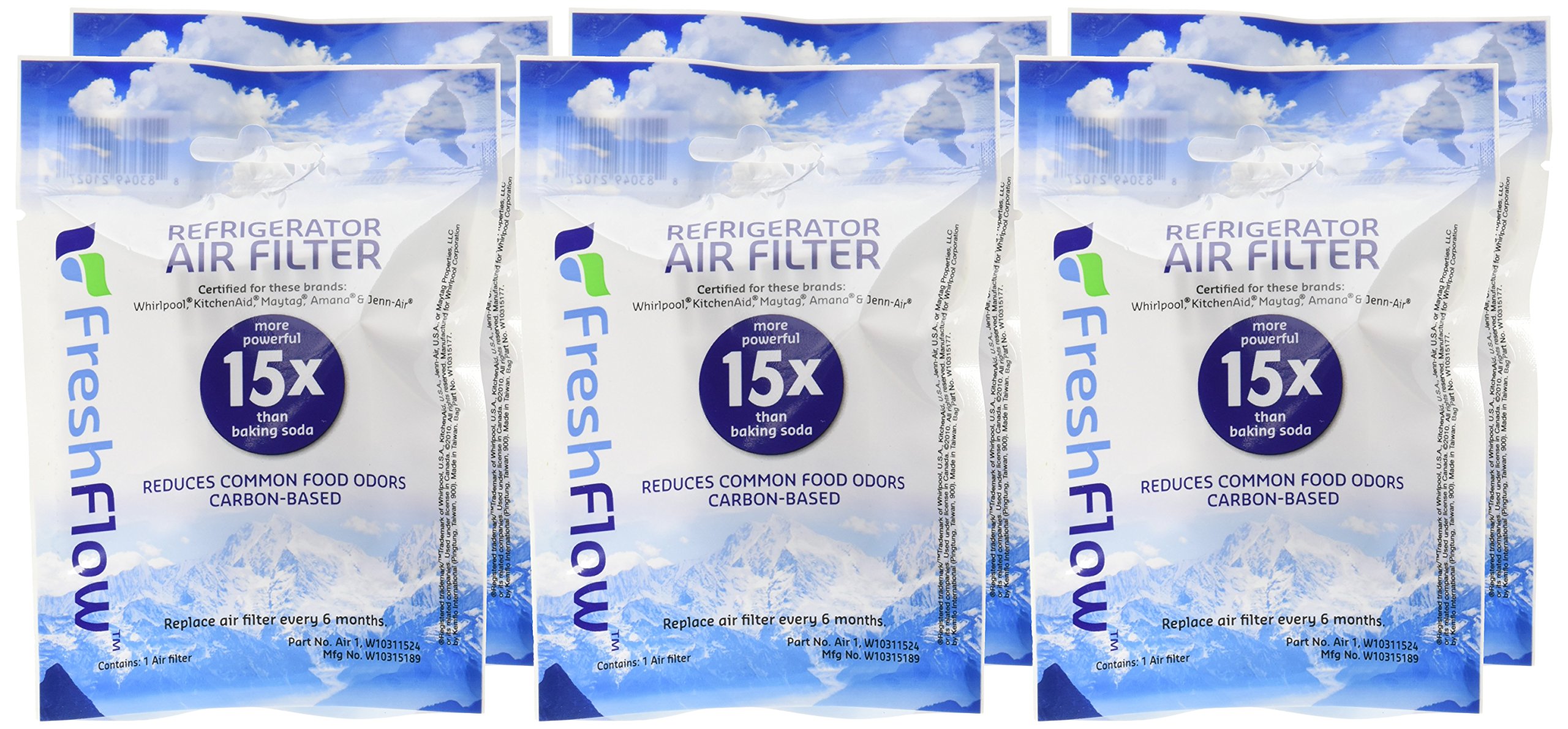 Whirlpool W10311524 FreshFlow Carbon Impregnated Refrigerator Air