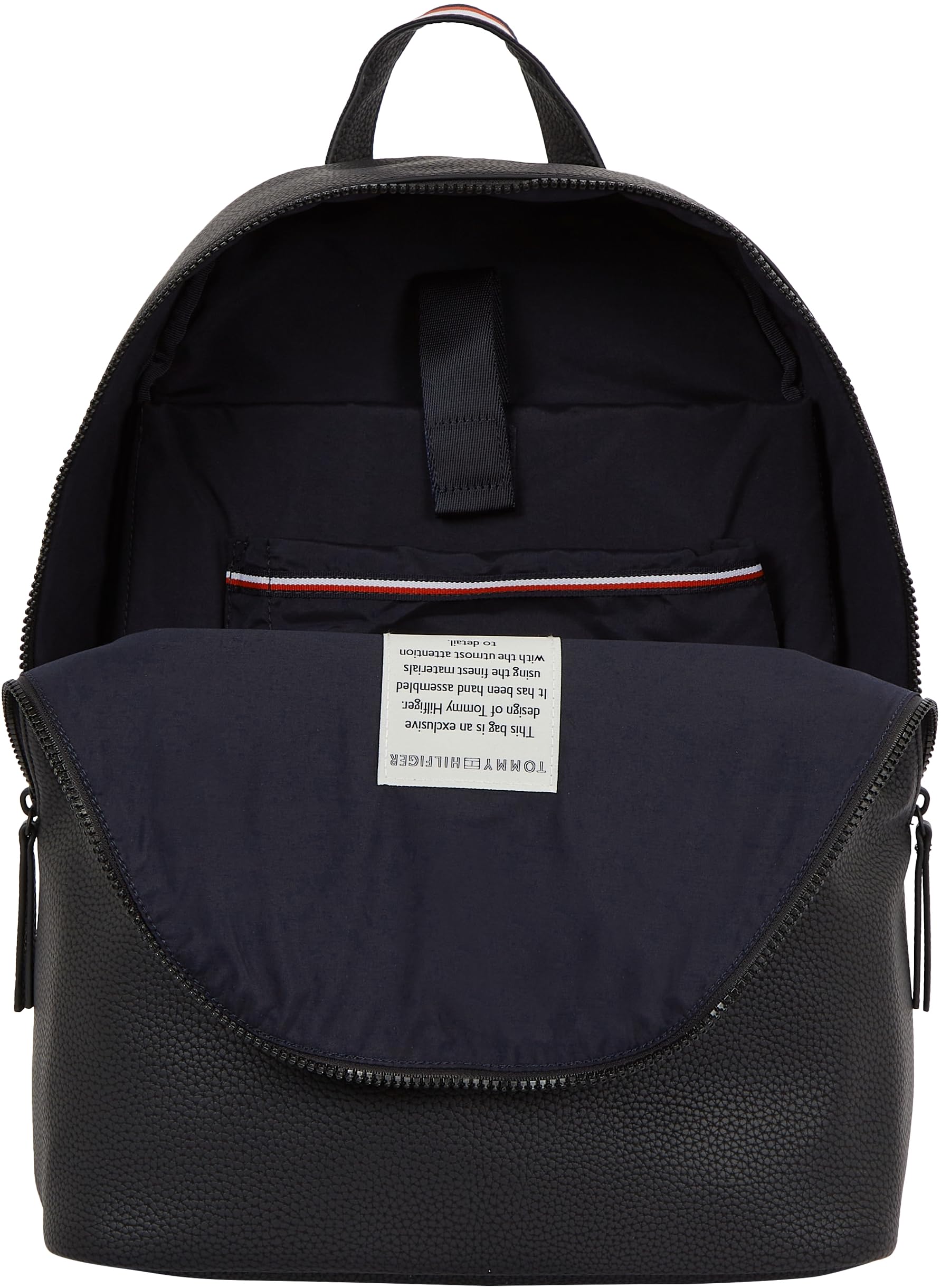 Tommy Hilfiger Herren Rucksack Essential PU Backpack Handgepäck, Schwarz (Black), Einheitsgröße 2