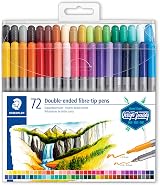 Staedtler 3200 TB72 Design Journey Double Ended Fibre-Tip Pens 72 Pack