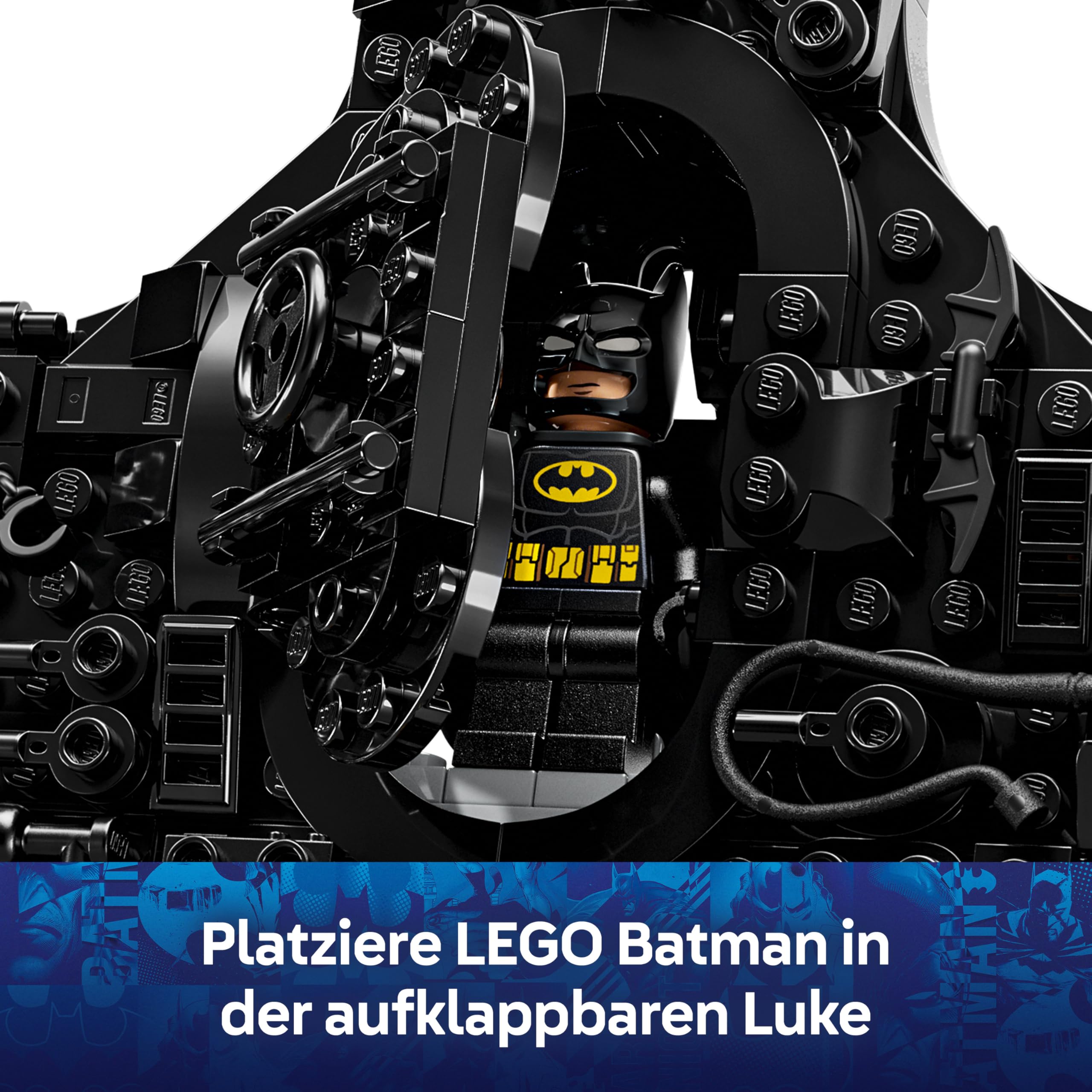 LEGO DC Batman: Batman Logo - Superhelden Spielzeug mit Minifiguren - Kreativer Modellbau für Jungen und Mädchen - DIY Deko für Kinderzimmer - Geschenk für Fans ab 12 Jahren - 76330 4
