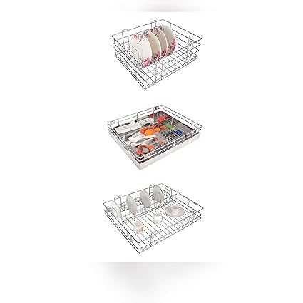 Buy Brilliant Modular Kitchen Basket Cabinet Storage Drawer Set Of