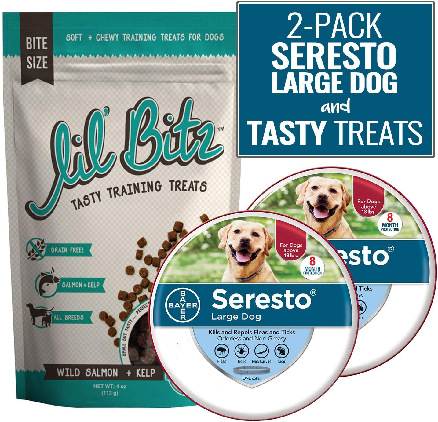 Bonies Flea Collar + Training Treats