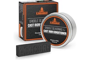 AWEASROY Griddle Seasoning & Cast Iron Seasoning Conditioner 7 OZ Care Kit, with Rust Remover Food Safe Griddle Seasoning for Blackstone, Pans, Carbon Steel – Maintain a Cleaner Non-Stick Skillet