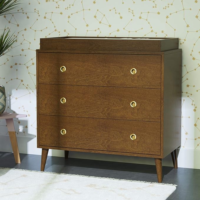 walnut changing table