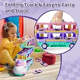 Lehoo Castle Unicorn Transporter 2-in-1 Race Track Toys for Girls 2-5 view 4
