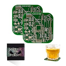 Coasters for Drinks in PCB-Design Green Coasters