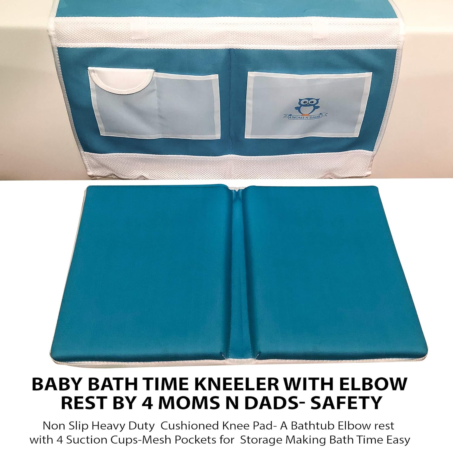 Baby Bath Kneeler with Elbow Rest by 4 Moms N Dads Safety Non Slip