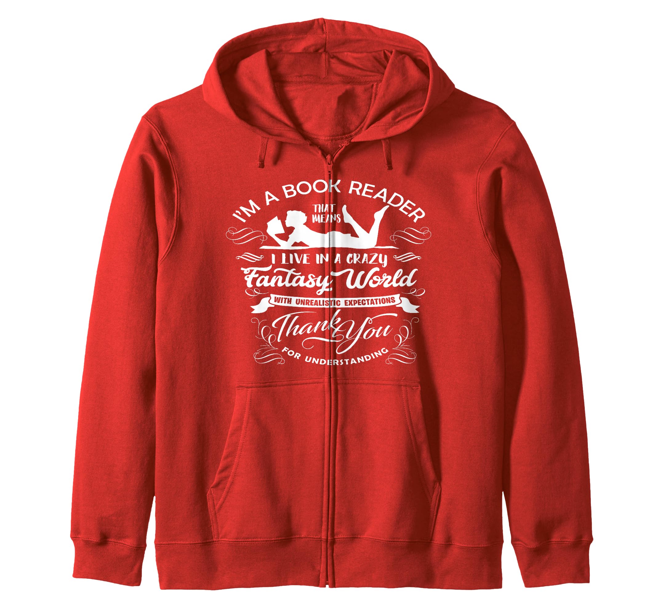 I'm A Book Reader Literary Readers book Themed Lovers Writer Zip Hoodie