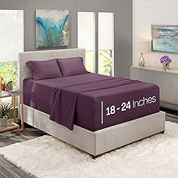 Nestl Twin XL Size Sheet Set, 4 Piece Extra Deep