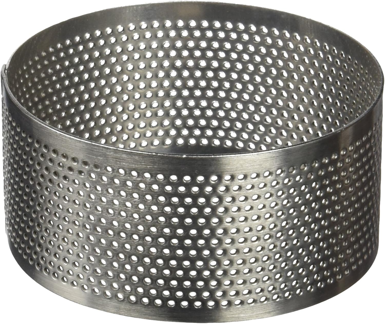 Lacor - 68547 - Molde Aro Redondo Perforado 7x3,5cm Inox.