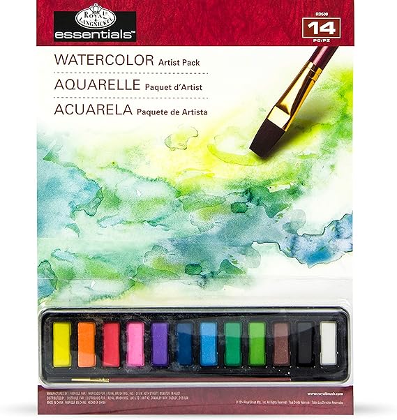 Watercolour Art Set Pad & Paints A4 RD508 Amazon.co.uk Kitchen & Home