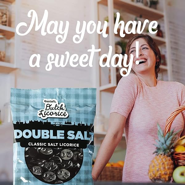 GUSTAF’S DUTCH LICORICE COINS DOUBLE SALT – 5.2 OZ.