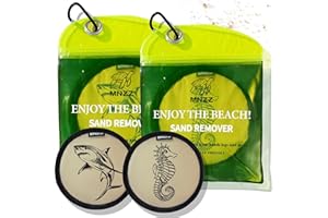 MNZZ 2 Pack Sand Remover Bag Quick Dry for Beach Towel Blanket Chair Shell Umbrella Hat Toy Shovel Tent Canopy Shade Picnic Pool Camping Hiking Travel Essentials Compact Portable Pouch