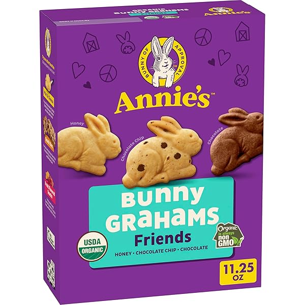 ANNIE’S ORGANIC FRIENDS BUNNY GRAHAMS, CHOCOLATE CHIP, CHOCOLATE,...