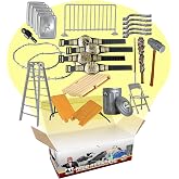 Hardcore 26 Piece Accessory Set for Wrestling Action Figures | Packed with 26 Realistic Wrestling Figure Accessories for Championship Matches, Hardcore Battles &amp; More