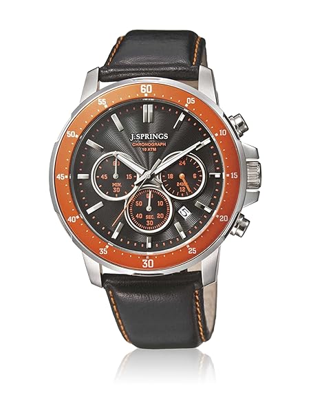J. Springs Herren-Armbanduhr Sports chronograph Quarz Leder BFC005