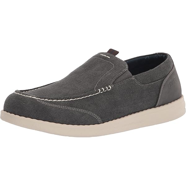 Nunn Bush Kore Men Sz 10M Charcoal/Gray City Pass Moccasin Toe Slip-On Shoes 85119-031.jpg main image 2