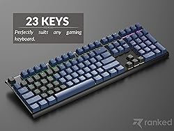 Ranked Rubber Keycap Set | Double Shot Translucent