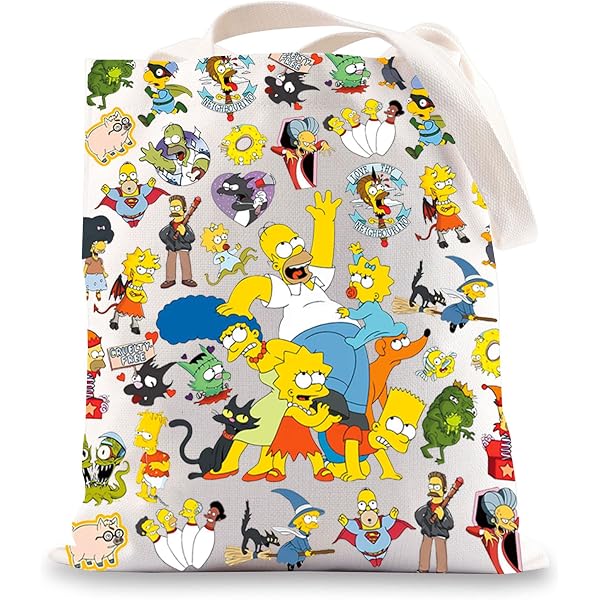 Seven Times Six The Simpsons Mini Backpack For Women | All-Over Character Print With Pom Zipper Pull & Multiple Compartments - View #3