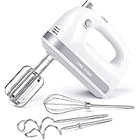 Lord Eagle Hand Mixer Electric, 400W Power handheld Mixer for Baking Cake Egg Cream Food Beater, Turbo Boost/Self…