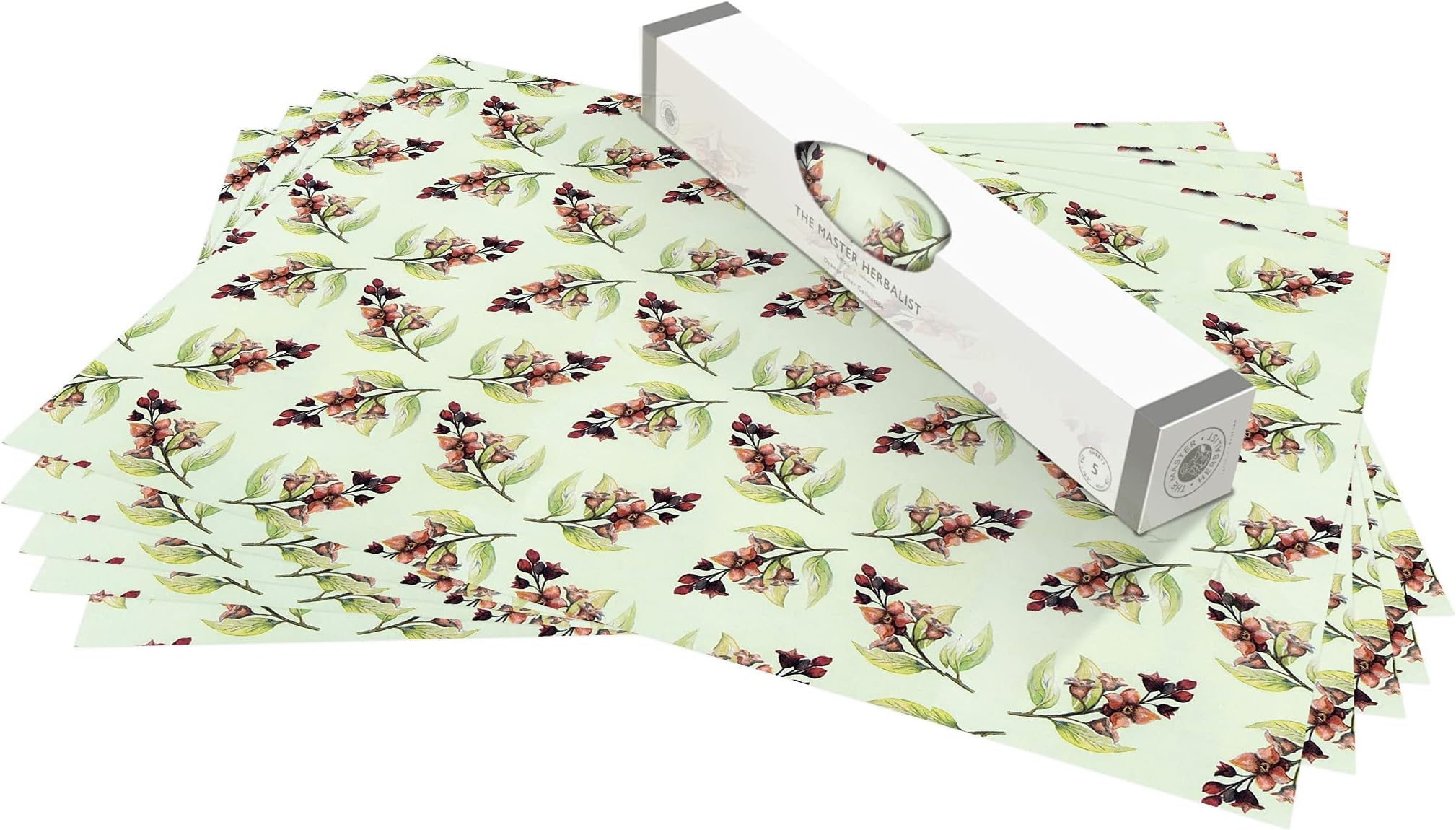 The Master Herbalist Fragrant Floral Scented Drawer Liners in LAVENDER, LILY OF THE VALLEY, SANDALWOOD and LILY | Pack of 5 Sheets | Contains Essential Oils | Made in UK (Sandalwood | Floral, Rolled)