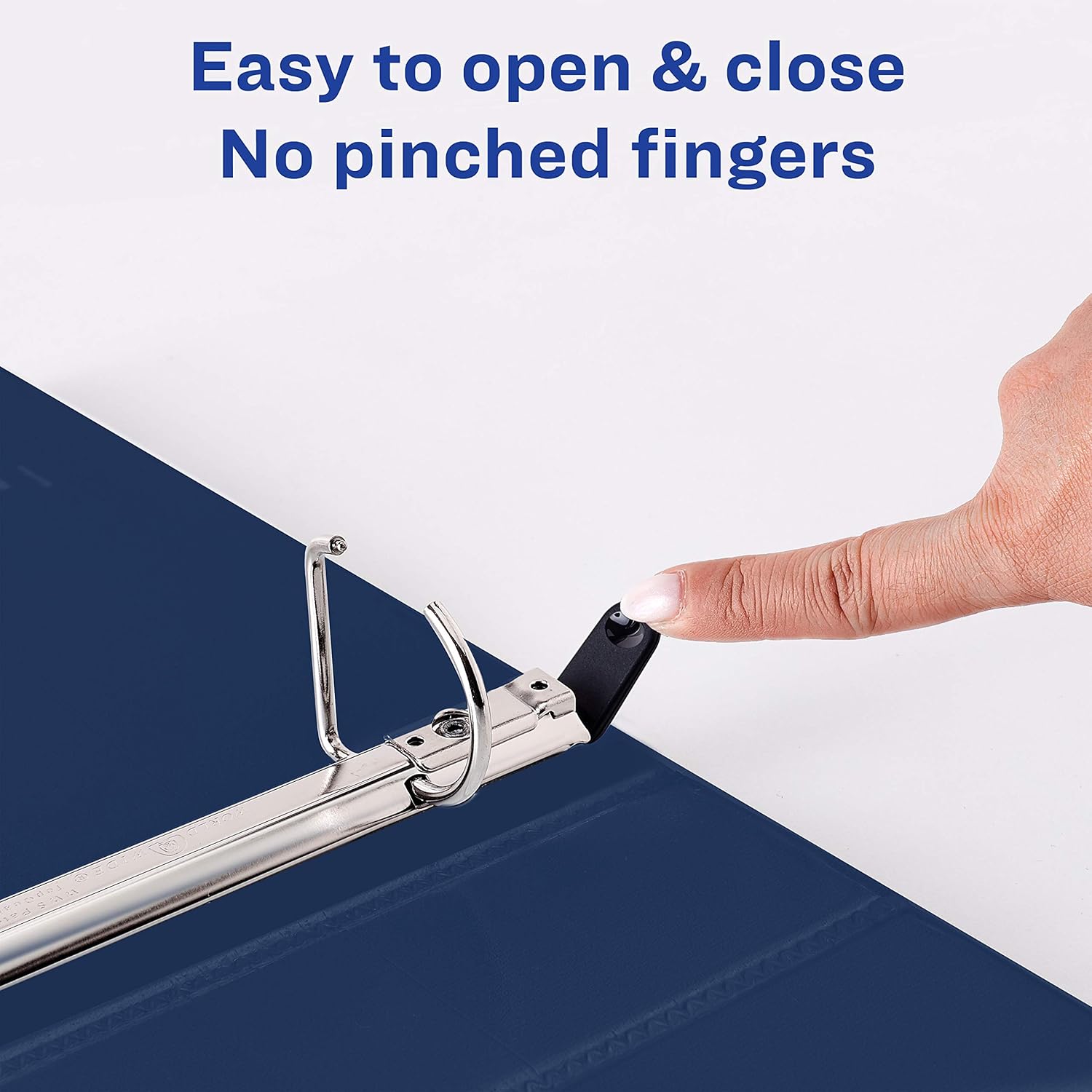 Avery Heavy Duty View 3 Ring Binder, 1.5" One Touch EZD Ring, Holds 8.5" x 11" Paper, 1 Navy Blue Binder (79805) : Office Products