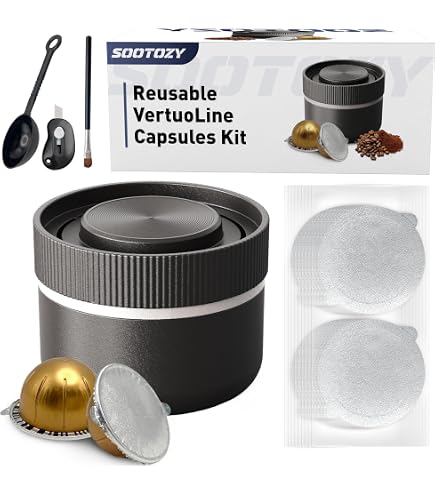 Lot De 2 Couvercles En Silicone Réutilisables Pour Capsules Vertuo - Compatibles Nespresso VertuoLine, 40 à 414 Ml