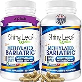 Shiny Leaf Methylated Bariatric Multivitamin with Iron 45mg – Once Daily Capsule, Made in USA, ASMBS Compliant Bariatric Vitamins for Gastric Bypass & Gastric Sleeve, for Men & Women – (180 Count)