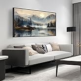 aburaeart Landscape Wall Art for Living Room - Mountain Art Wall Decor for Office - Large Picture Frames for Wall Size 29" x 59"