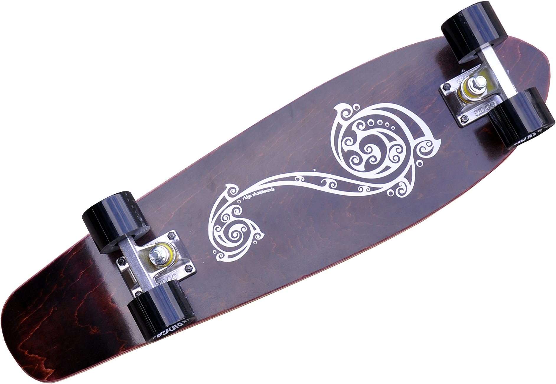 Ridge Skateboads Unisex's Polynesia Skateboard-Black, 27-Inch