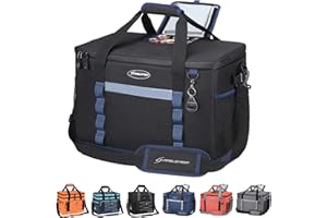 Maelstrom Collapsible Soft Cooler Bag, 24/30/60/75 Cans Beach Cooler, Ice Chest, Leakproof & Portable for Beach, Camping, Road Trips & Grocery Shopping