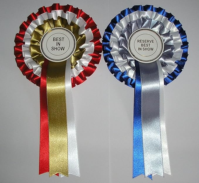 Best In Show & Reserve Best In Show Rosette Set Amazon.co.uk Pet Supplies