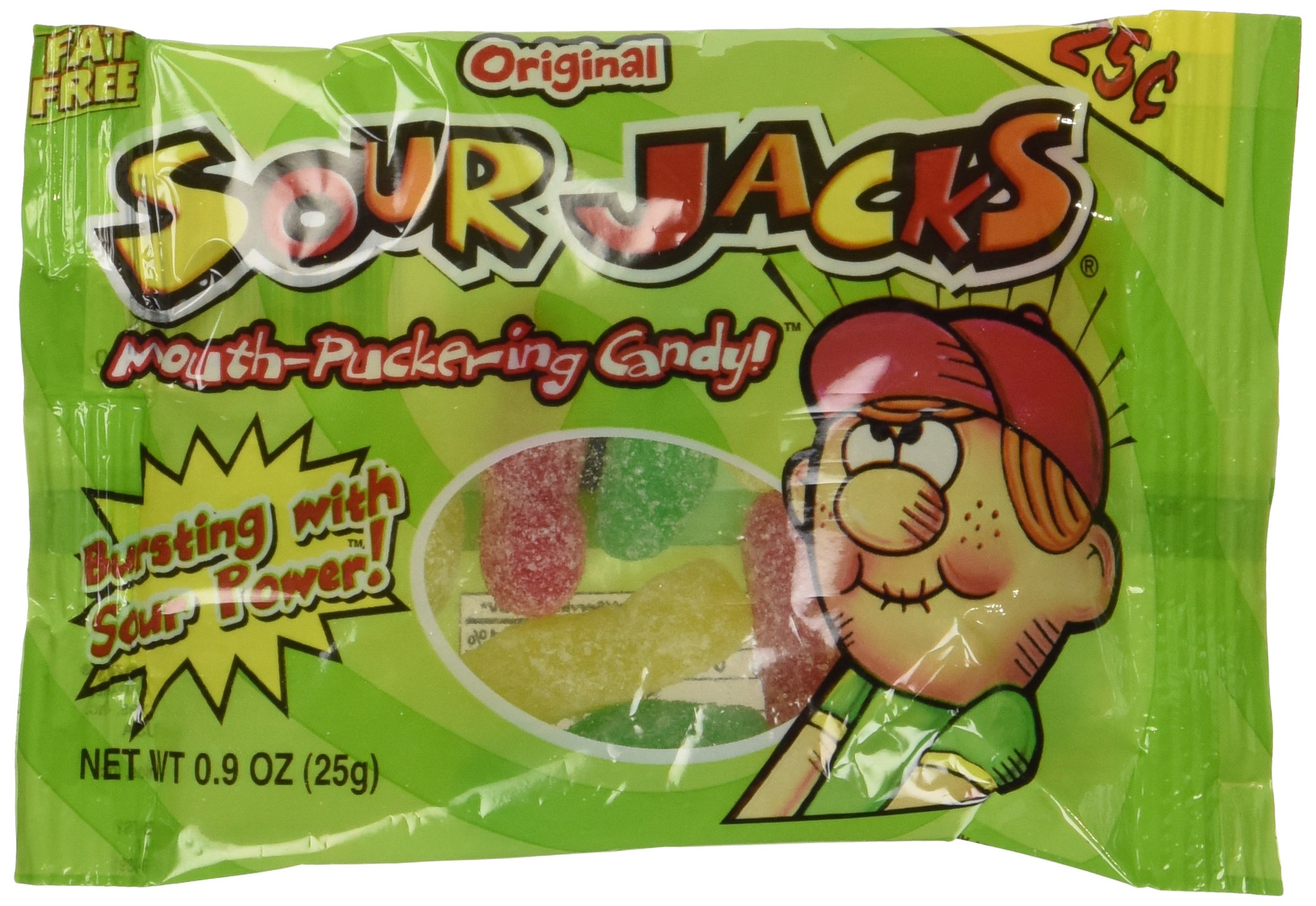 SOUR JACKS Sour Candies Original, 24 count, 2 Ounce each